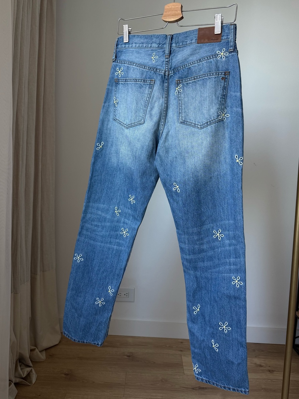 Madewell Daisy Embroidered Perfect Summer Jeans 27 - Picture 3 of 14